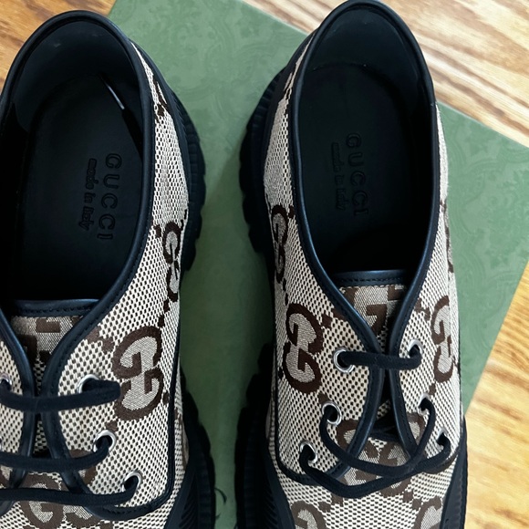 Gucci Maxi GG men’s lace up shoes is size 11 - Picture 4 of 8